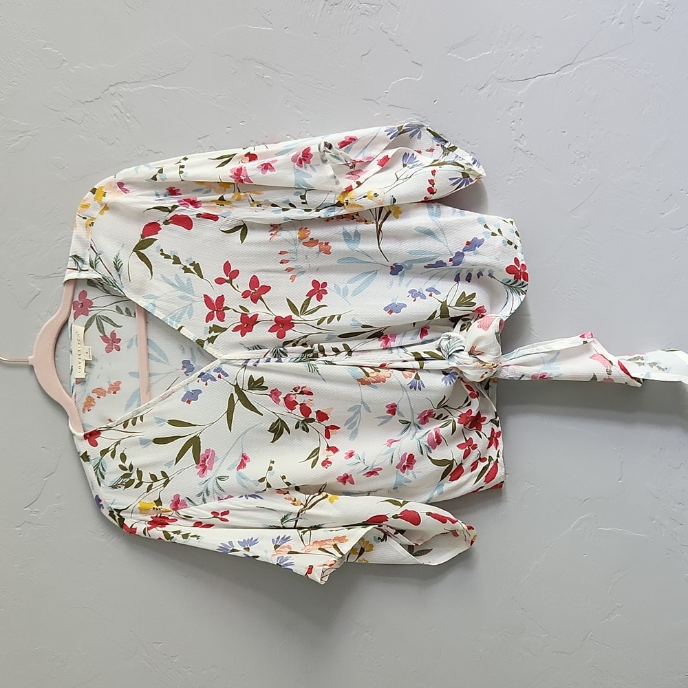 Love Stitch Flower Summer Tie Top S